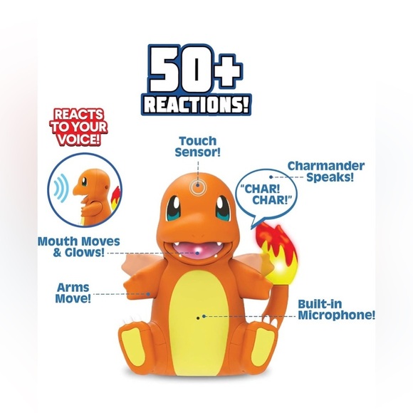 Pokémon Electronic - My Partner Charmander w/ Lights, Sound & Motion - BNIB 🔥🦎 - Picture 3 of 6